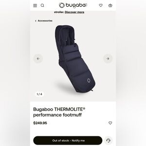 Bugaboo Thermolite Performance Footmuff - Navy